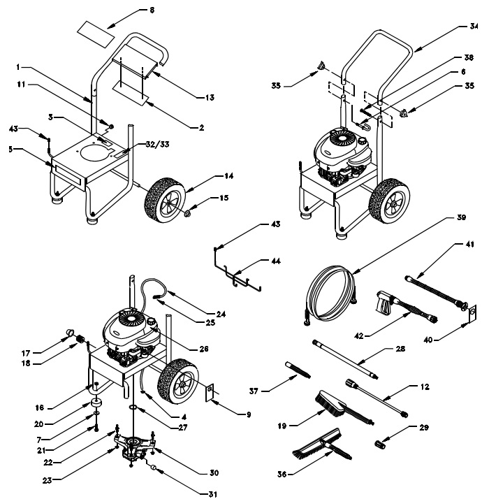 GENERAC 1139-0 parts breakdown